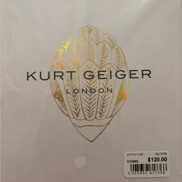 NWT Kurt Geiger Crystal Jewel Rainbow Flask with Eagle head - Picture 3 of 8